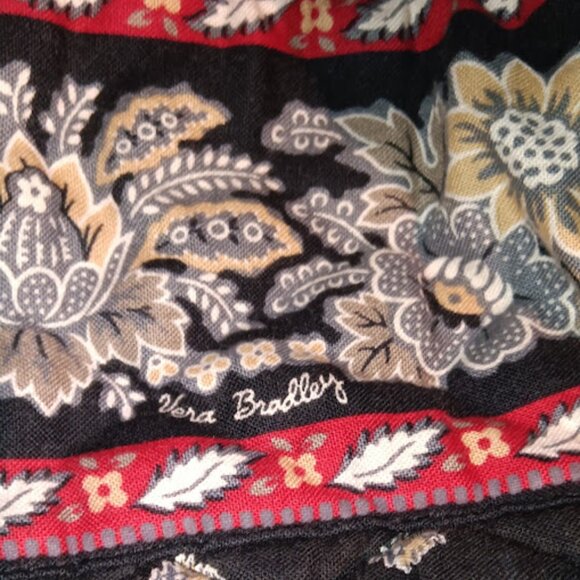 SOLD Vera Bradley Retired Black Floral 4-Piece Tote Bag Duffle Bag Garment Bag - Picture 2 of 16